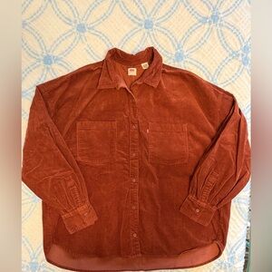 Women’s Levi’s corduroy oversized button up XL
